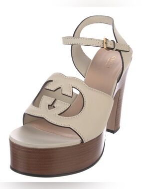 Gucci Leather Platform Sandals